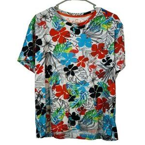 Robert Graham Donella Tropical Graphic Shirt Size Large EUC #0482